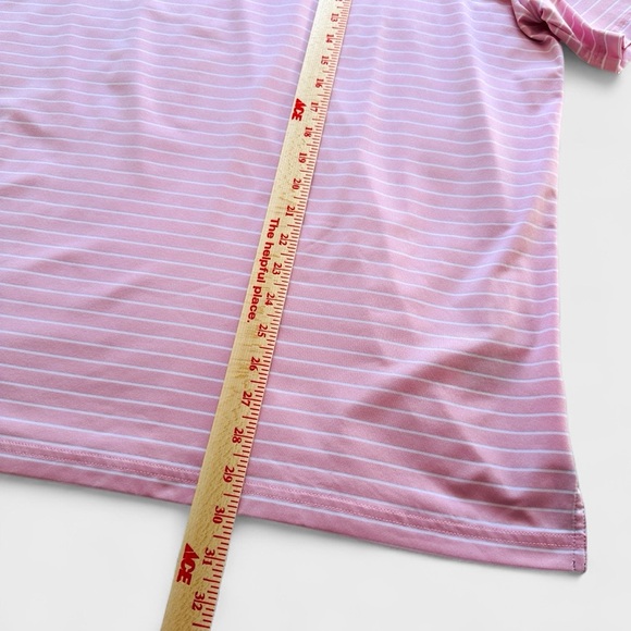 Polo Ralph Lauren Performance Shirt Men’s XL Pink Stripe Short Sleeve Wicking - Picture 13 of 13